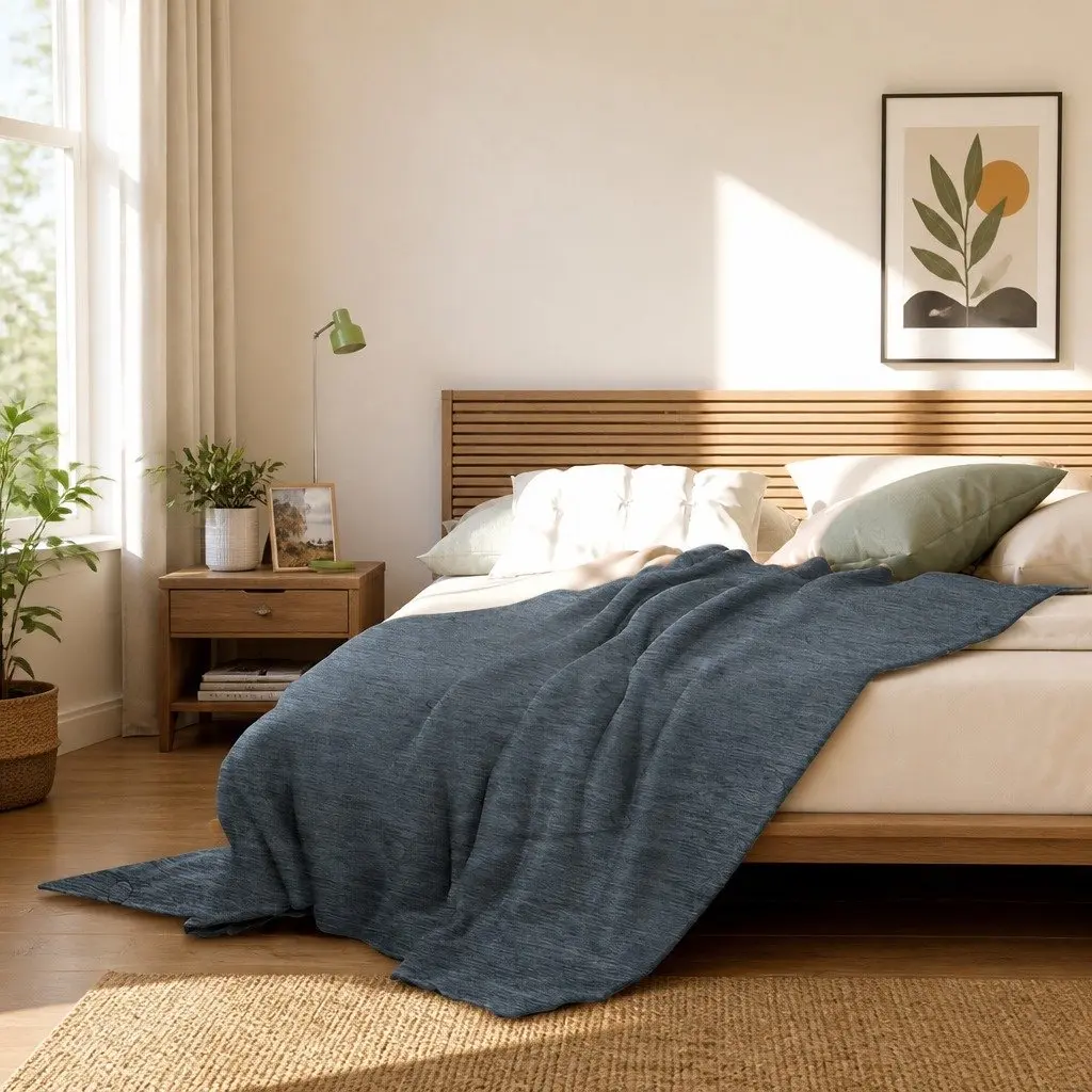 Cooling Blanket Summer Quilt Lightweight Breathable Machine Washable Bedding