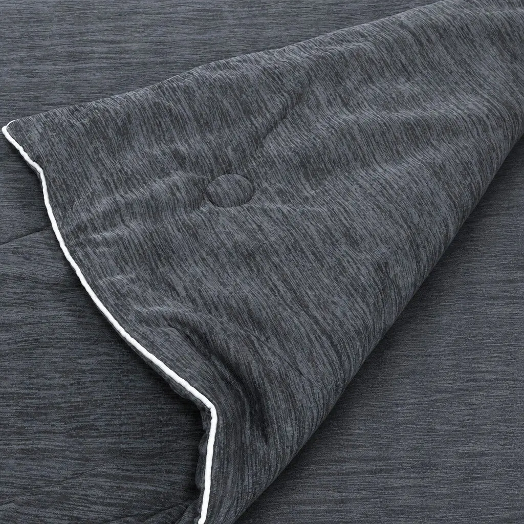 Cooling Blanket Grey 160x210cm Lightweight Breathable Machine Washable