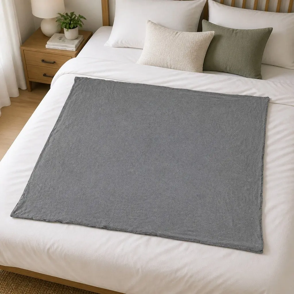 Cooling Blanket Grey Small Double-Sided Washable Lightweight Breathable