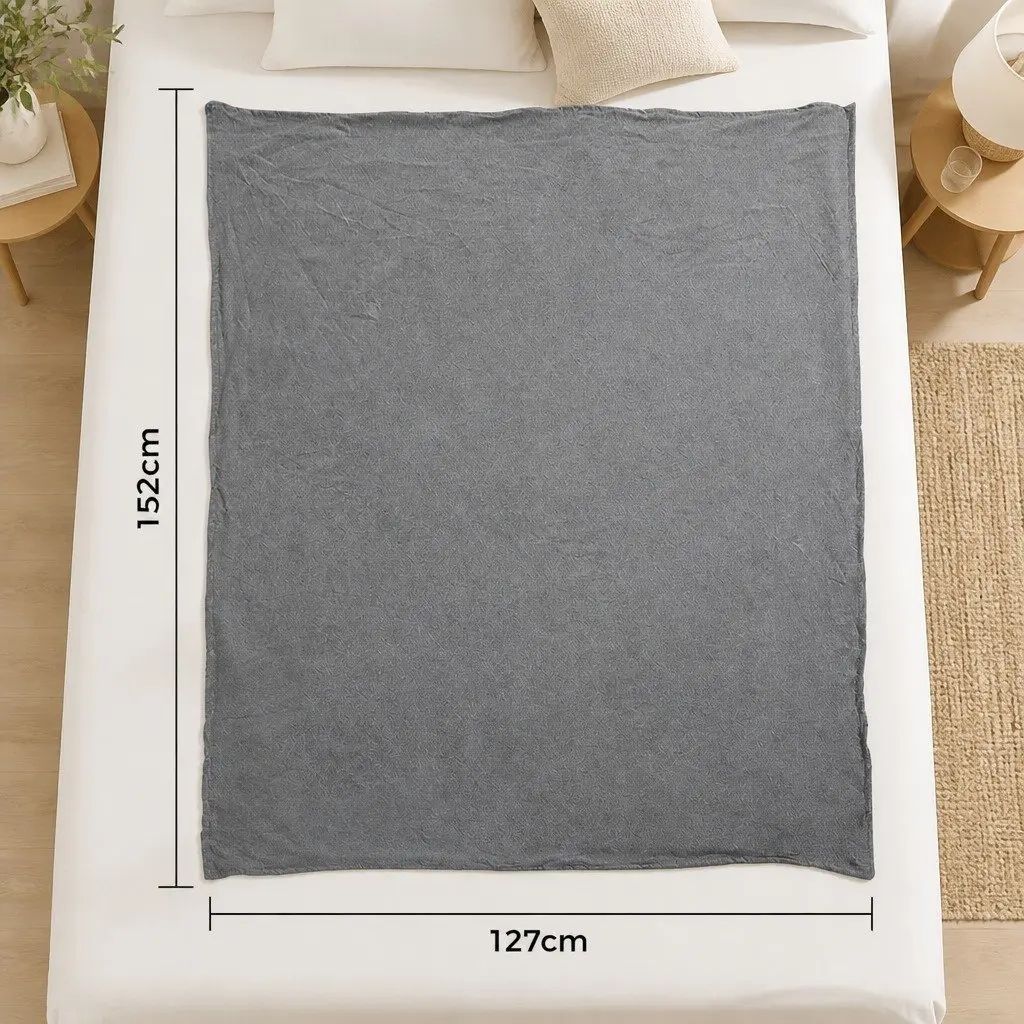 Cooling Blanket Grey Small Double-Sided Washable Lightweight Breathable