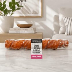 Pork Twists Chews for Dogs - 25 Pack, Long Lasting