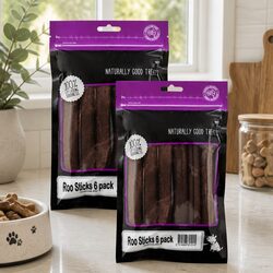 Kangaroo Meat Dog Treats - Healthy Chewy Snack 6 Pack x 2