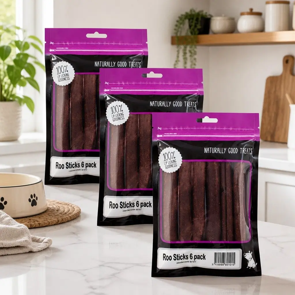 Naturalchewykangaroomeatdogtreats6packhighprotein