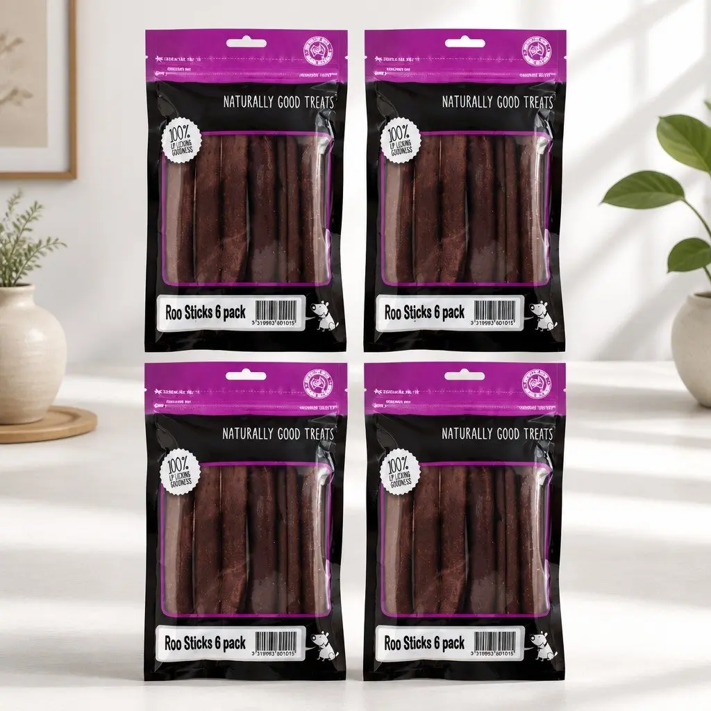 Kangaroo Meat Chewy Dog Treats Natural High Protein Low Fat Air Dried