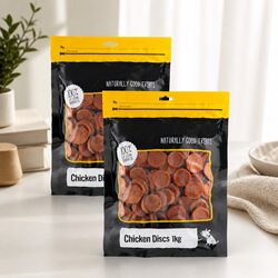 Chicken Discs for Dogs: High Protein and Crunchy