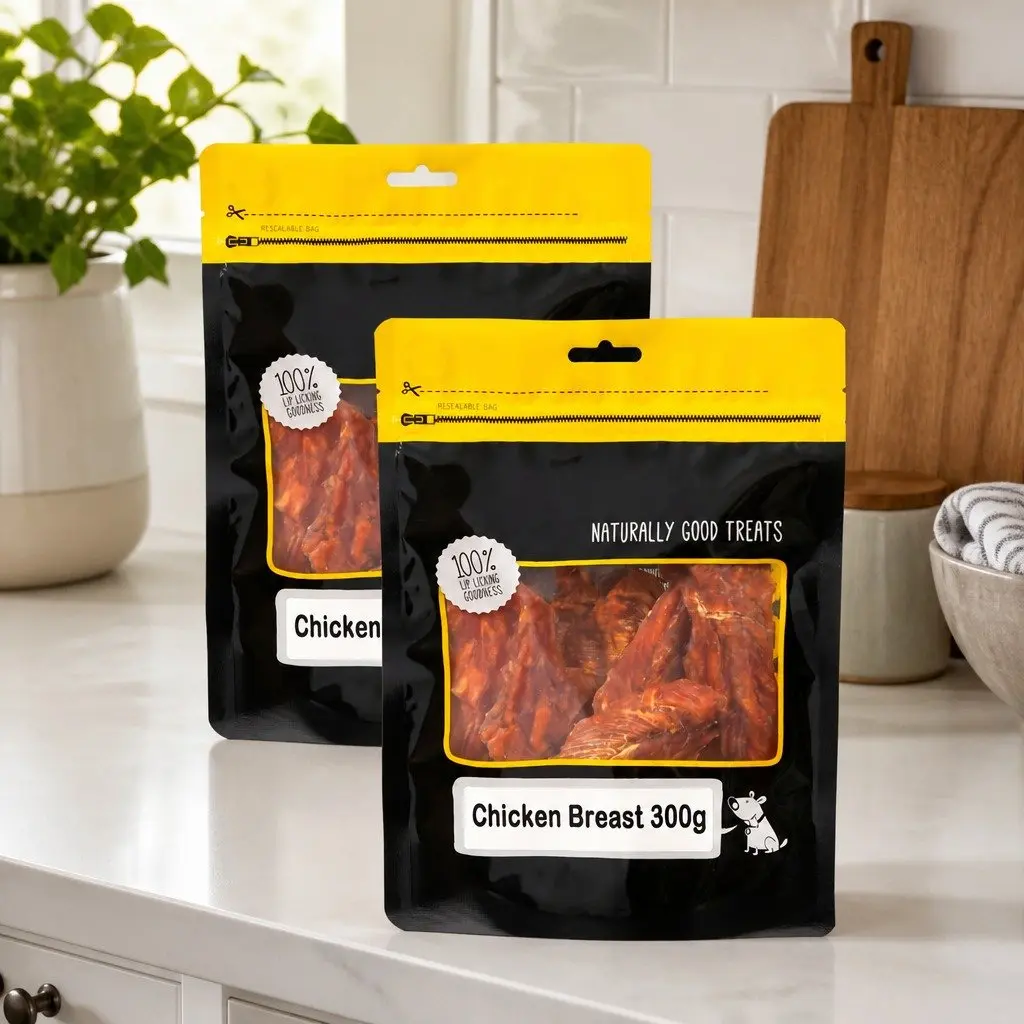 Dog Treats Chicken Breast Fillet 300g High Protein Slow-Dried Training 2 Pack