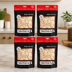 Yoghurt Drops for Dogs 1kg x4: Healthy Training Treats