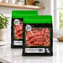 Quick and Tasty Mini Beef Biscuits for Dogs