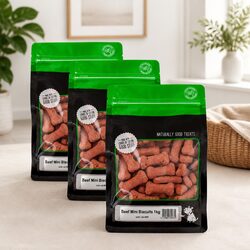 Get Mini Beef Biscuits for Your Small to Medium Dog