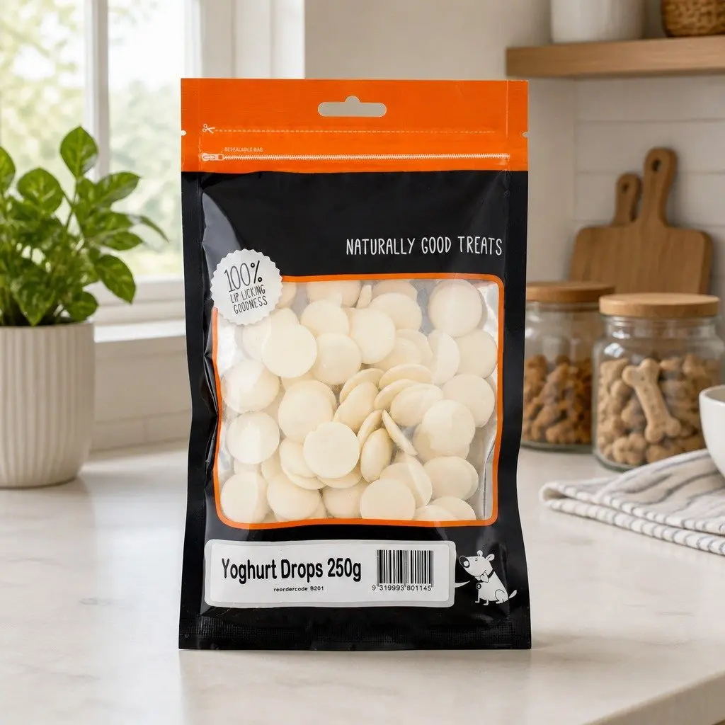 Yoghurt Drops Dog Treats Creamy 250g Bite Sized Natural Oven Baked
