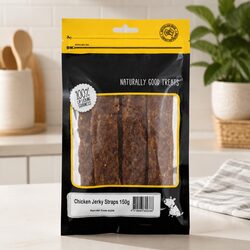 Chicken Jerky Straps Dog Treats 150g Soft Chewy High Protein Natural Pet Snack