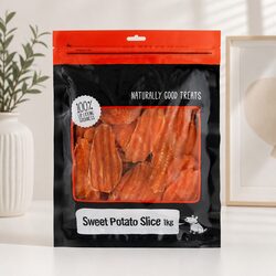 Concise 1kg Sweet Potato Slice Treats for Your Dog