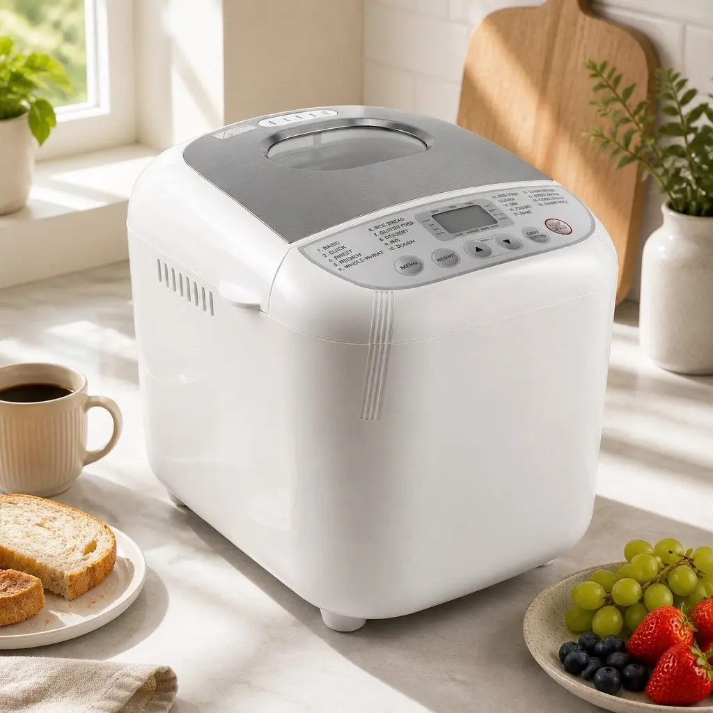 Automatic Bread Maker Machine 19 Programs 2lb Loaf Non-Stick Pan Kneading Mixing