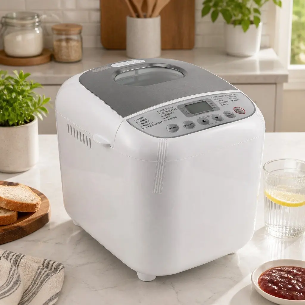 Automatic Bread Maker Machine 19 Programs 2lb Loaf Non-Stick Pan Kneading Mixing