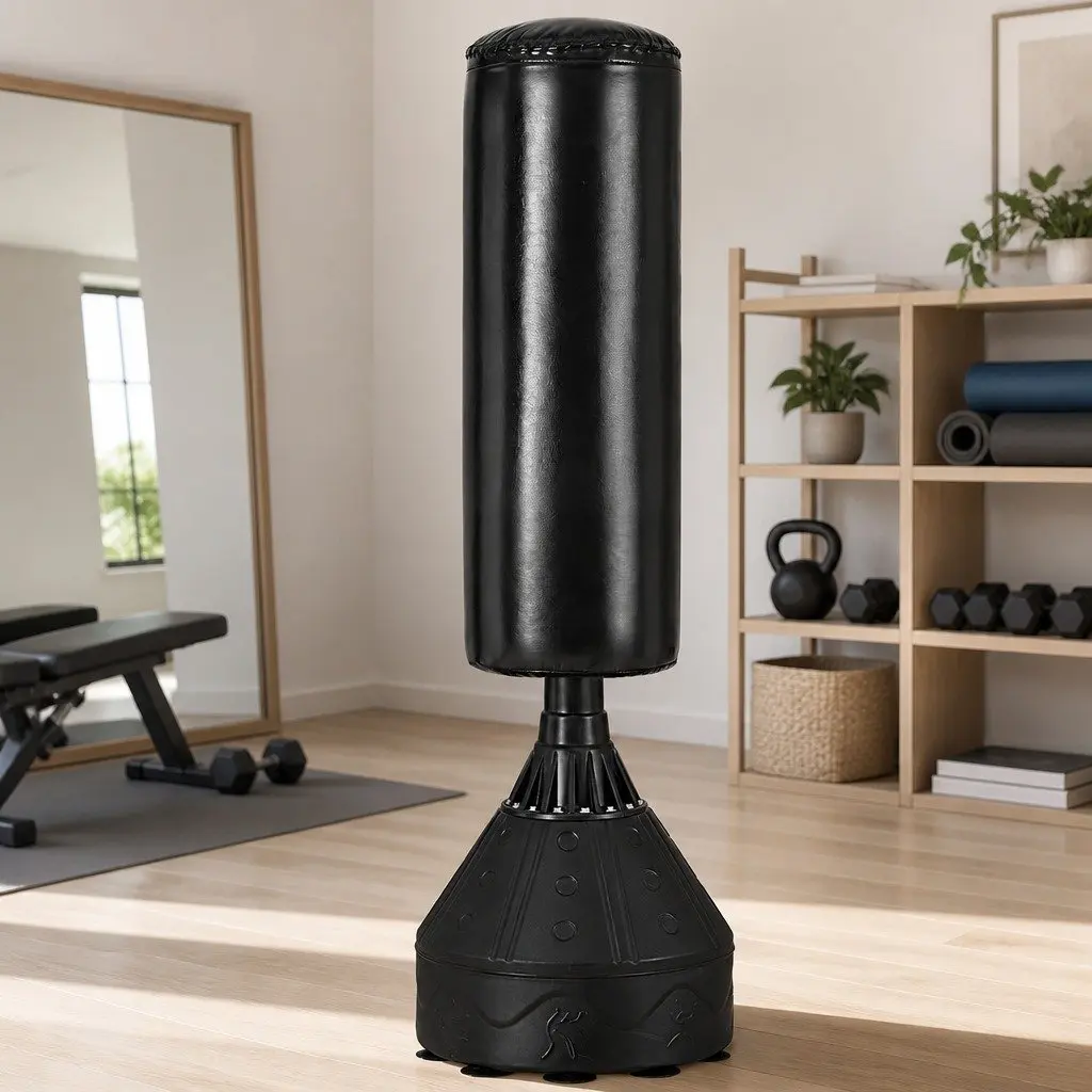 Boxing Punching Bag Stand Black 170CM Freestanding Home Gym Training Equipment