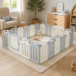 Compact and Efficient 20-Panel Baby Playpen for Kids
