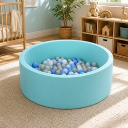 Compact Kids Foam Ball Pit 90cm for Safe Play