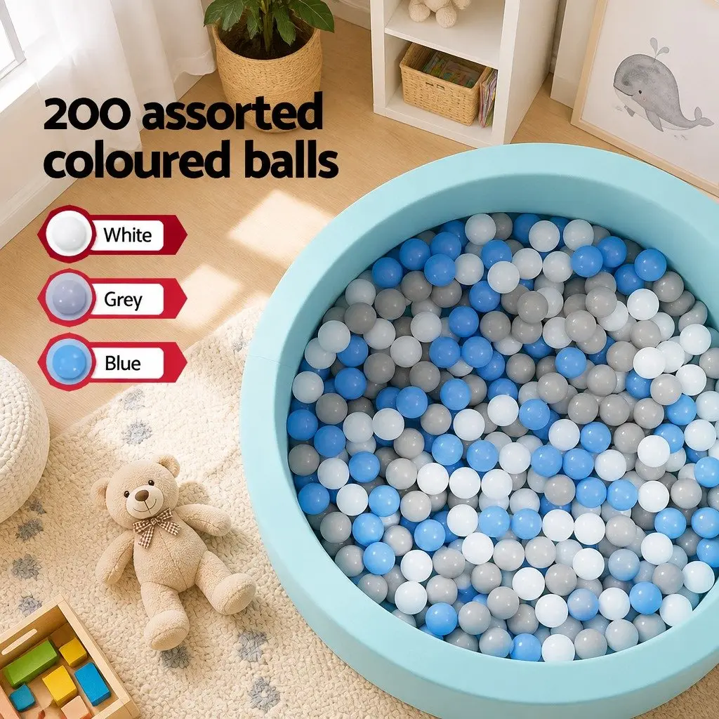 Kids Foam Ball Pit 90cm for Safe Play