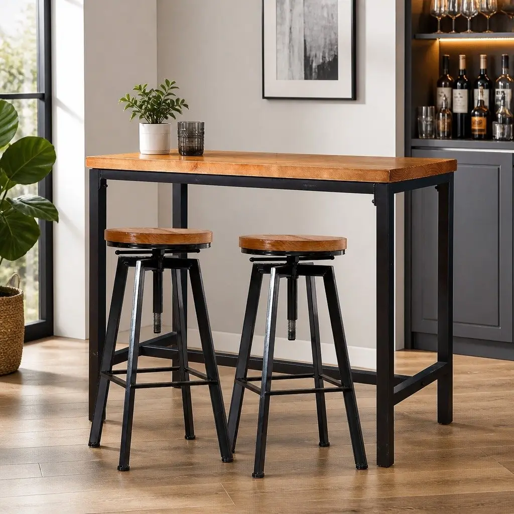 Bar Table and Stools Set
