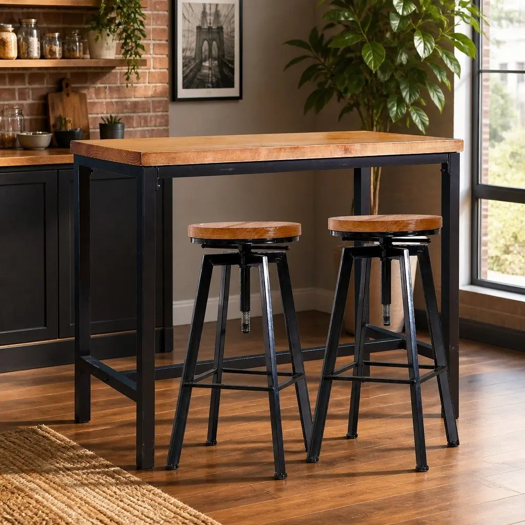 Bar Table and Stools Set