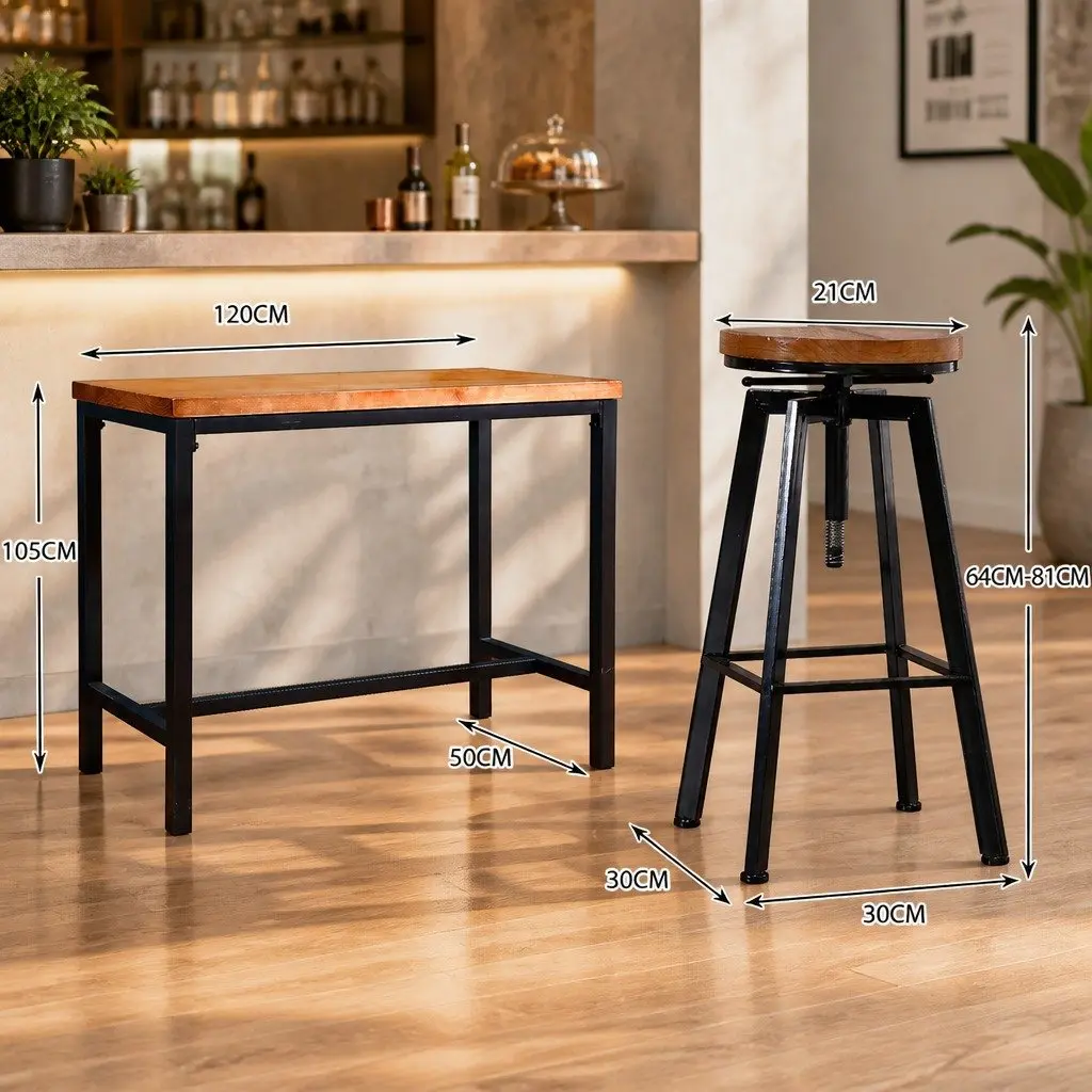 Bar Table and Stools Set