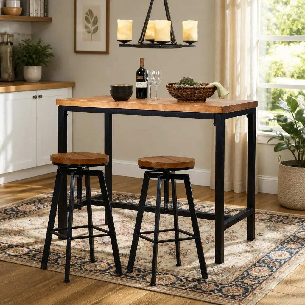 Bar Table and Stools Set