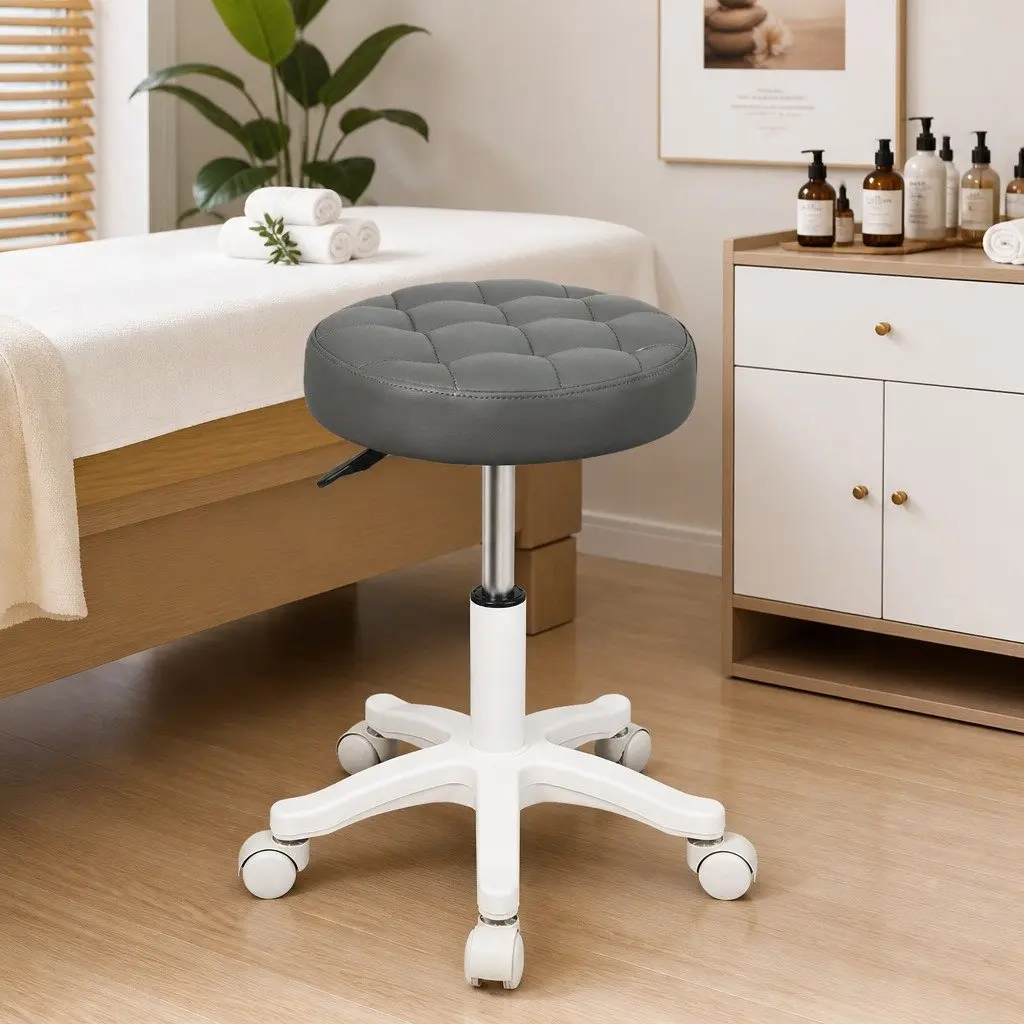 Rolling Bar Stool Swivel Chair Set of 4