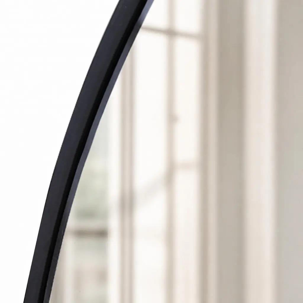 Round Wall Mirror Bathroom Makeup Vanity Home Decor Black Large 50 60 70 80cm