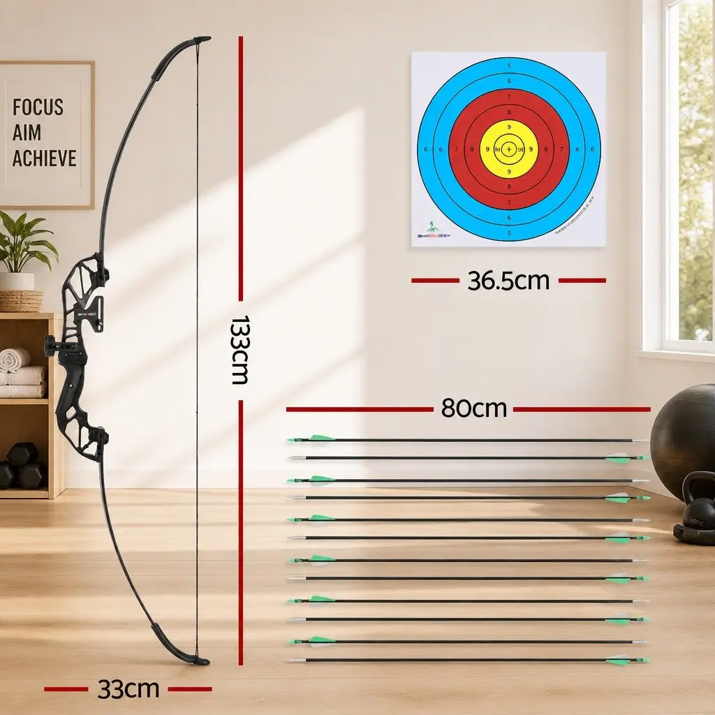 55lbs Recurve Bow Arrow Set for Easy Use