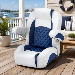 Reclining Boat Seat with 90° to 155° Backrest