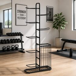 Compact 7-Tier Ball Storage Rack for Your Equipment