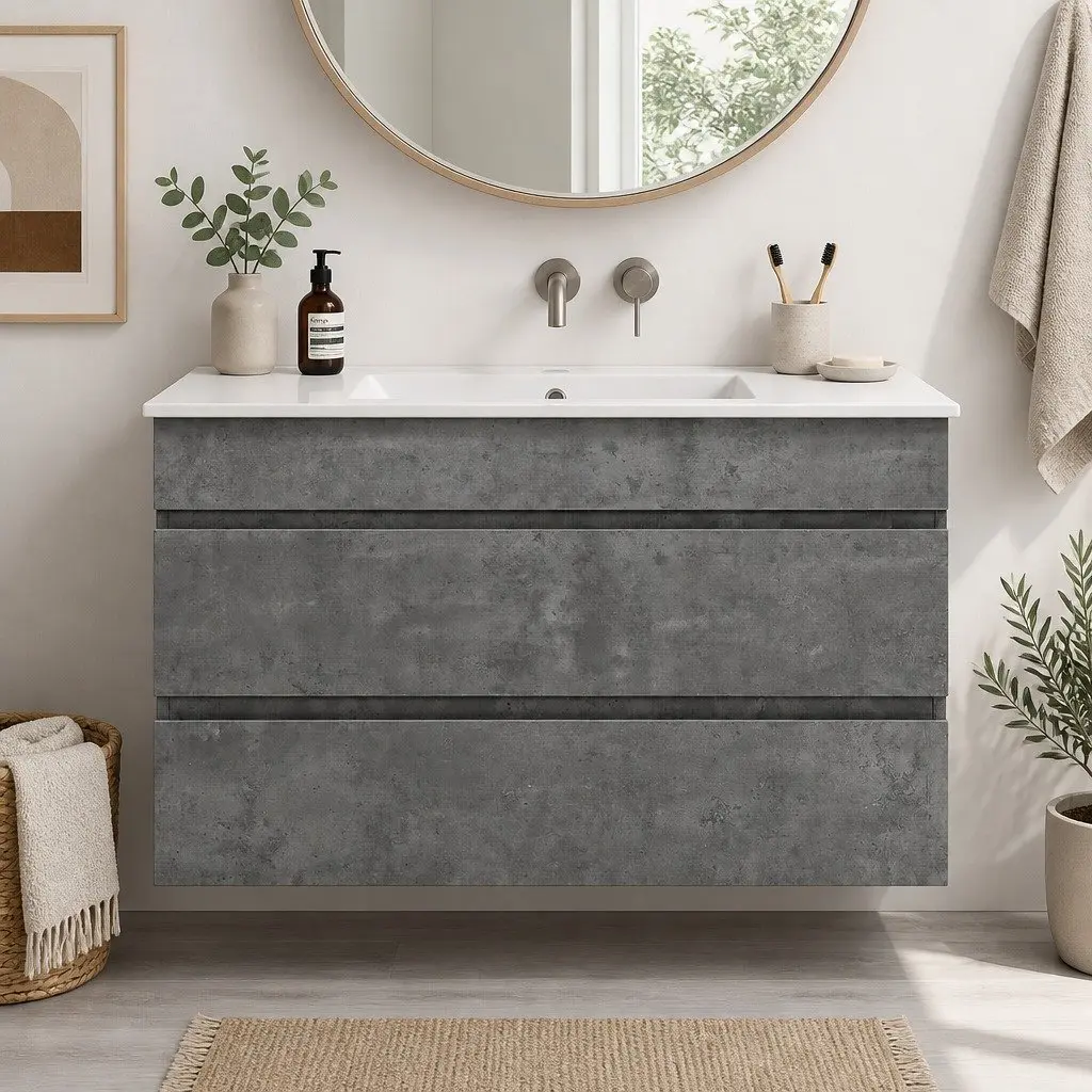 915mm Wall-Mounted Bathroom Vanity Unit