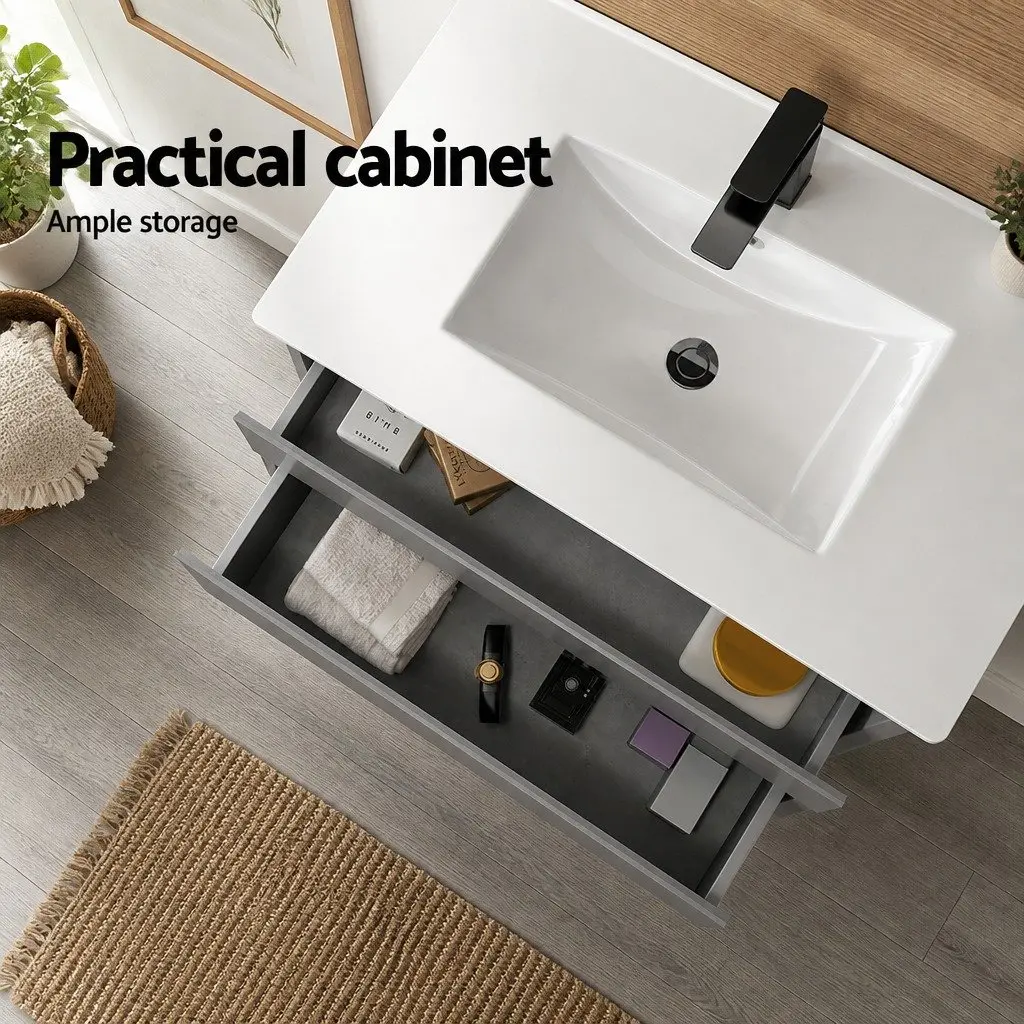 915mm Wall-Mounted Bathroom Vanity Unit