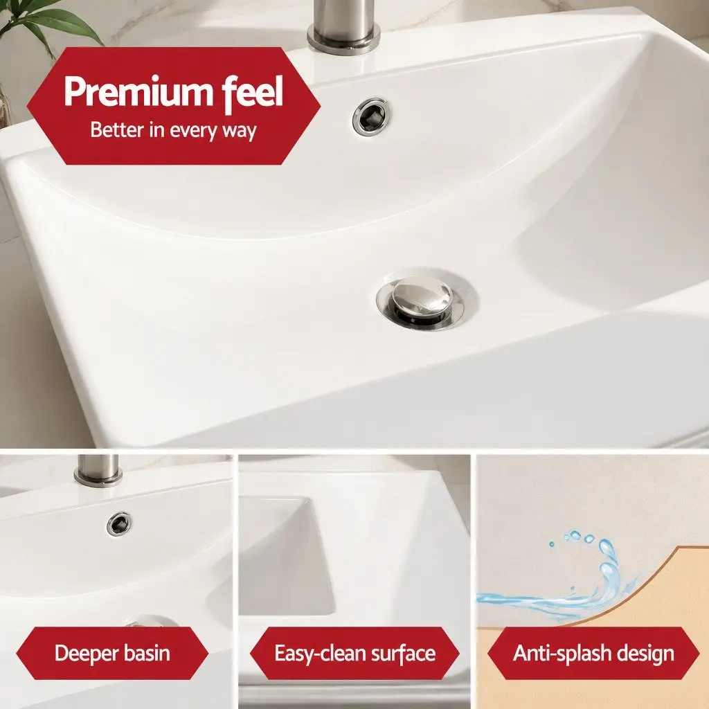 915mm Wall-Mounted Bathroom Vanity Unit