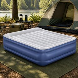 Compact Queen Size Air Bed with Quick Inflation