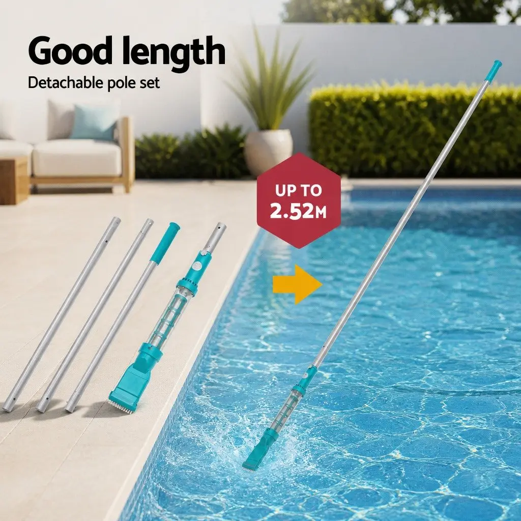 Cordless Pool Vacuum Cleaner Rechargeable Swimming Pool Cleaning Kit Submersible