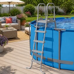 Compact and Strong 195cm Pool Ladder