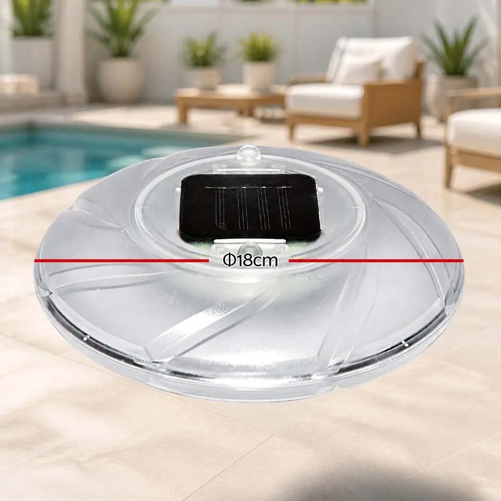 Solar Float Lamp White 18cm LED Multicolour Floating Garden Pond Decoration