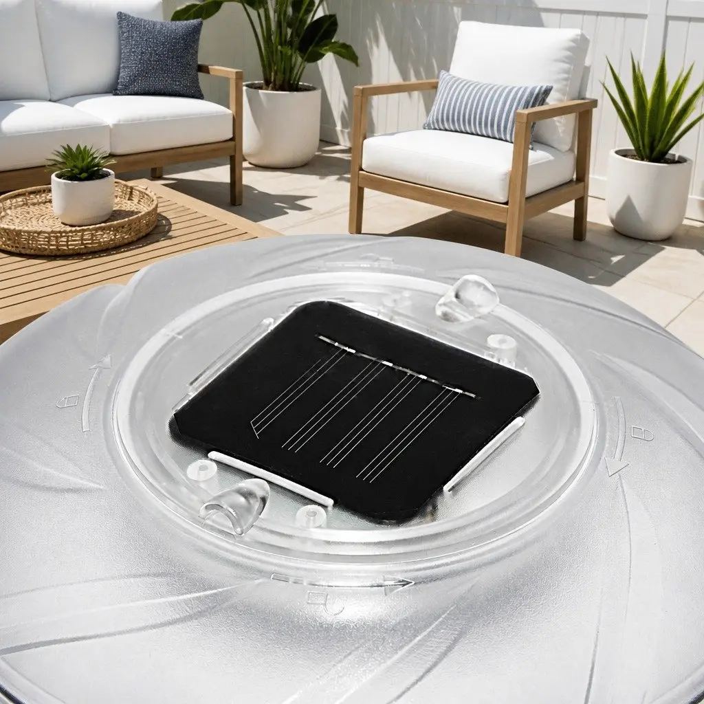 Solar Float Lamp White 18cm LED Multicolour Floating Garden Pond Decoration
