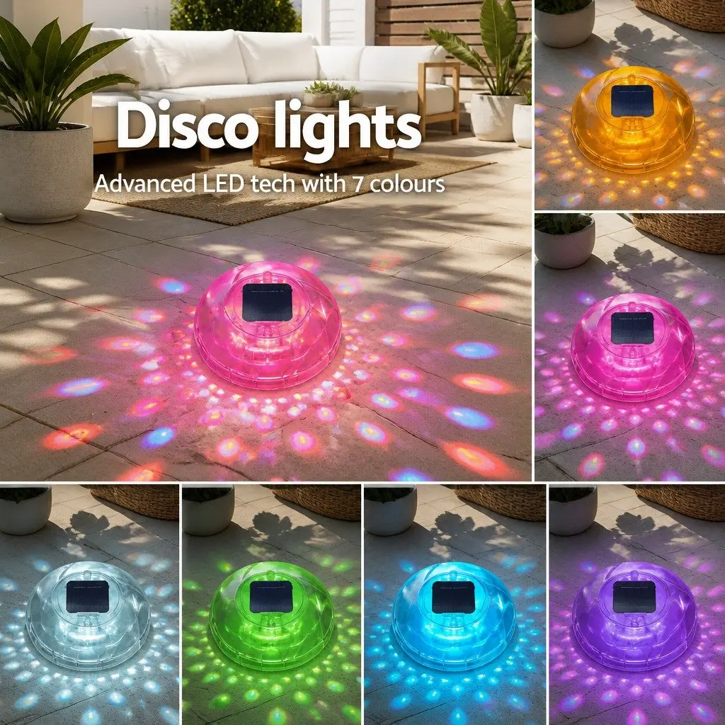 Solar Float Lamp White 18cm LED Multicolour Floating Garden Pond Decoration