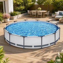 Compact 366cm Above Ground Pool: Durable and Easy