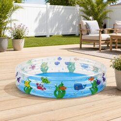 Compact Inflatable Pool for Family Fun