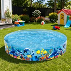 Compact and Colorful Kids Swimming Pool 244cm - Easy Setup