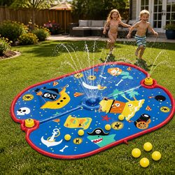 Concise Kids Splash Pad with Fun Water Sprayer