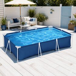 Compact Above Ground Pool 300x201x66cm with Easy Maintenance