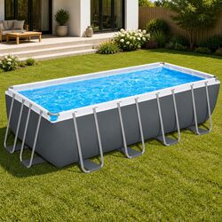 Compact Above Ground Swimming Pool 488x244cm Set