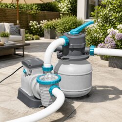 Compact 1500GPH Sand Filter Pump for Your Pool Needs