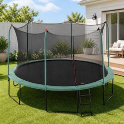 Compact 14ft Trampoline for Outdoor Adventures