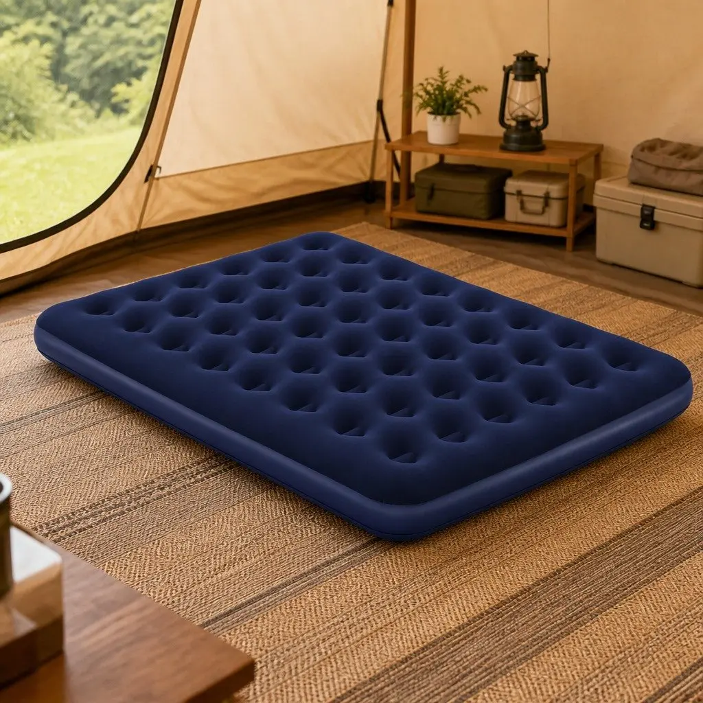 Queen Air Mattress Inflatable Airbed Guest Sleeping Bed Portable Indoor Outdoor