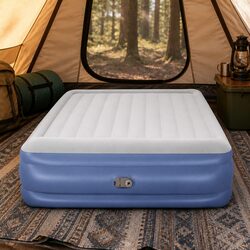 King Air Mattress 203x193x56cm Built-in AC Pump Inflatable Bed Adults Guests